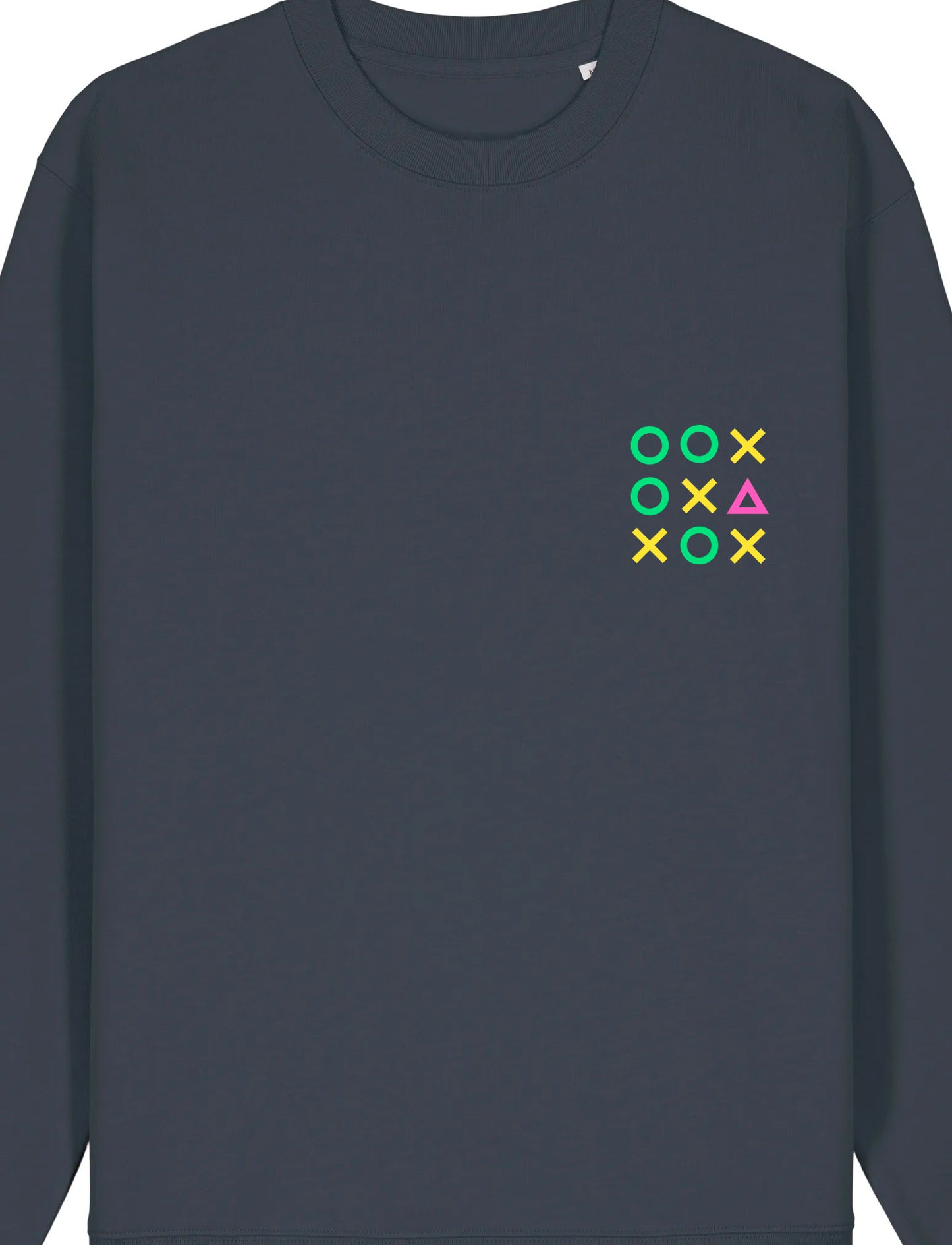 0∆X Grey Organic Crew Neck Sweatshirt