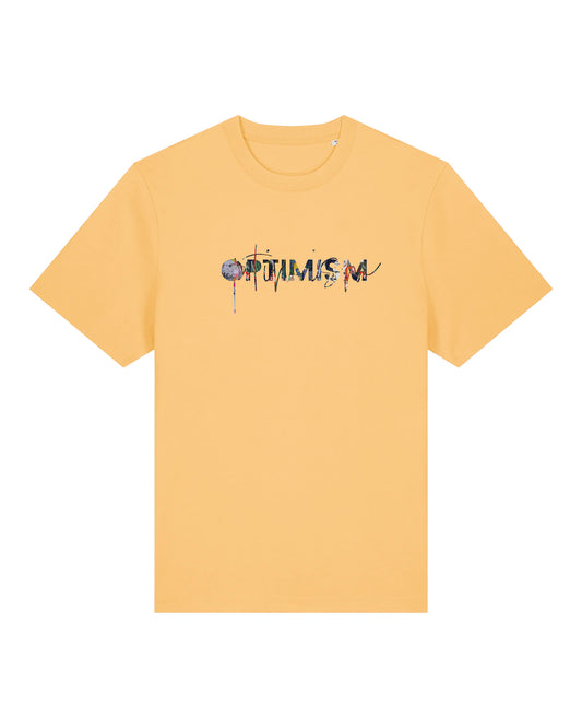 Logo Collage Summer Yellow Heavyweight Unisex Tee