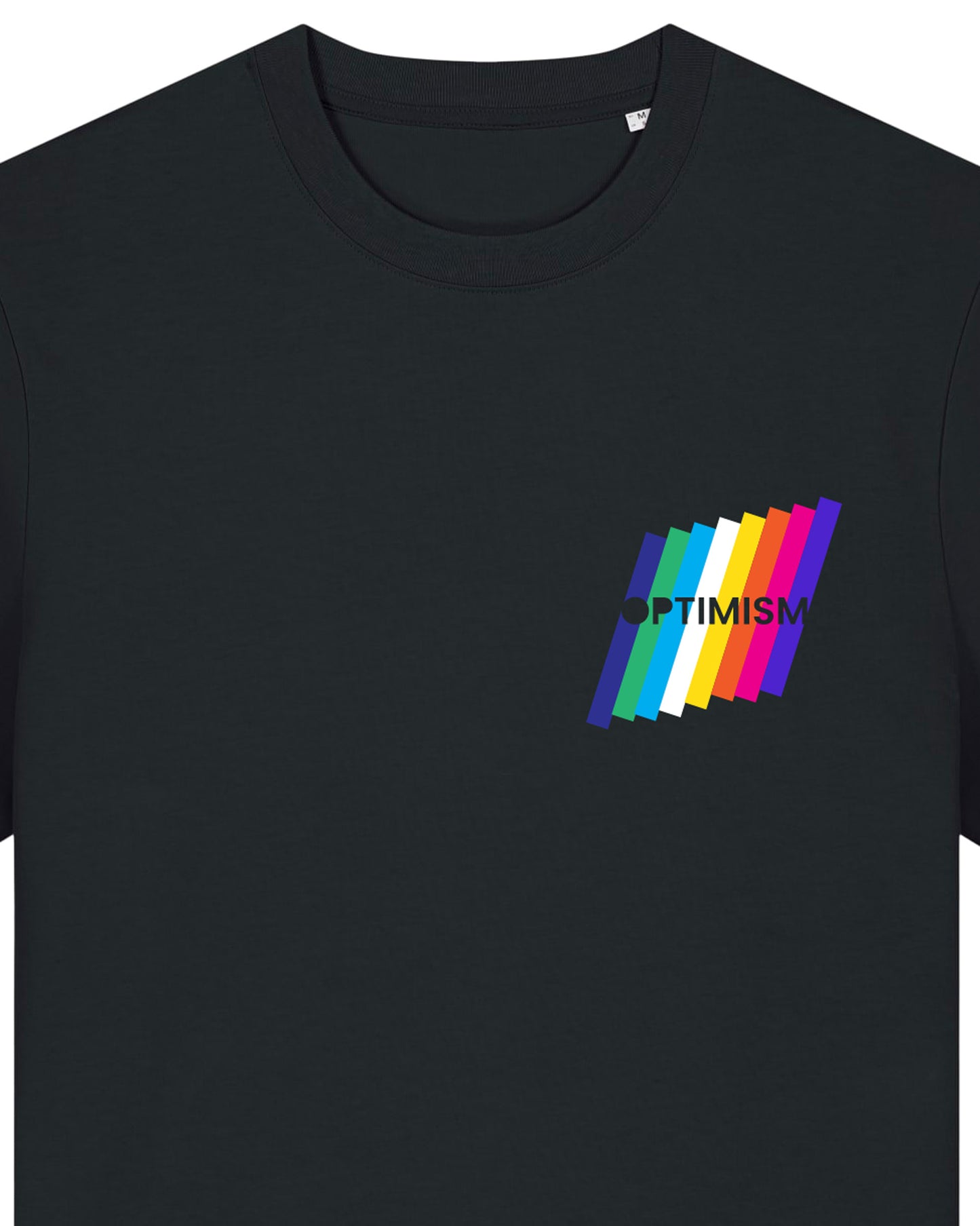 Colour Bars Black Heavyweight Unisex Tee