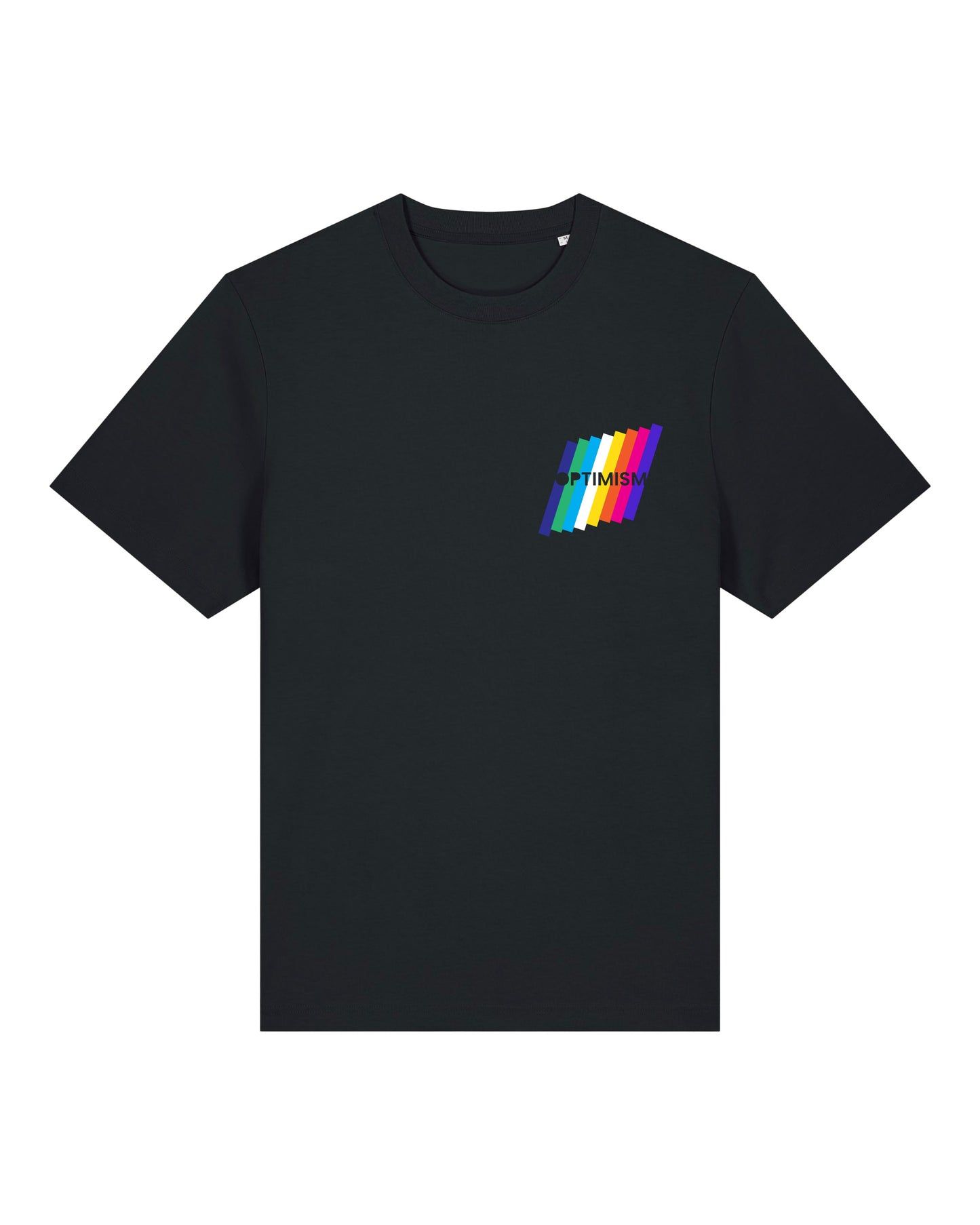 Colour Bars Black Heavyweight Unisex Tee