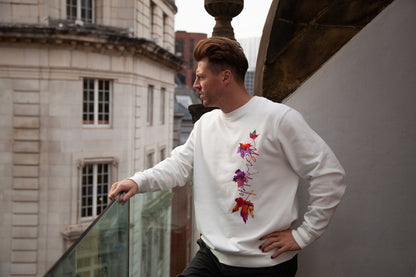 Falling Leaves Organic Crew Neck Sweatshirt