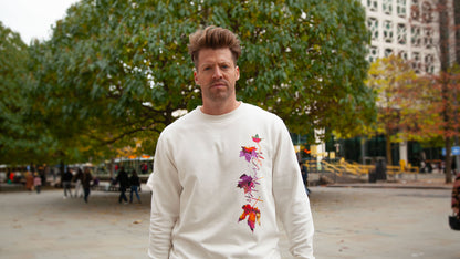 Falling Leaves Organic Crew Neck Sweatshirt