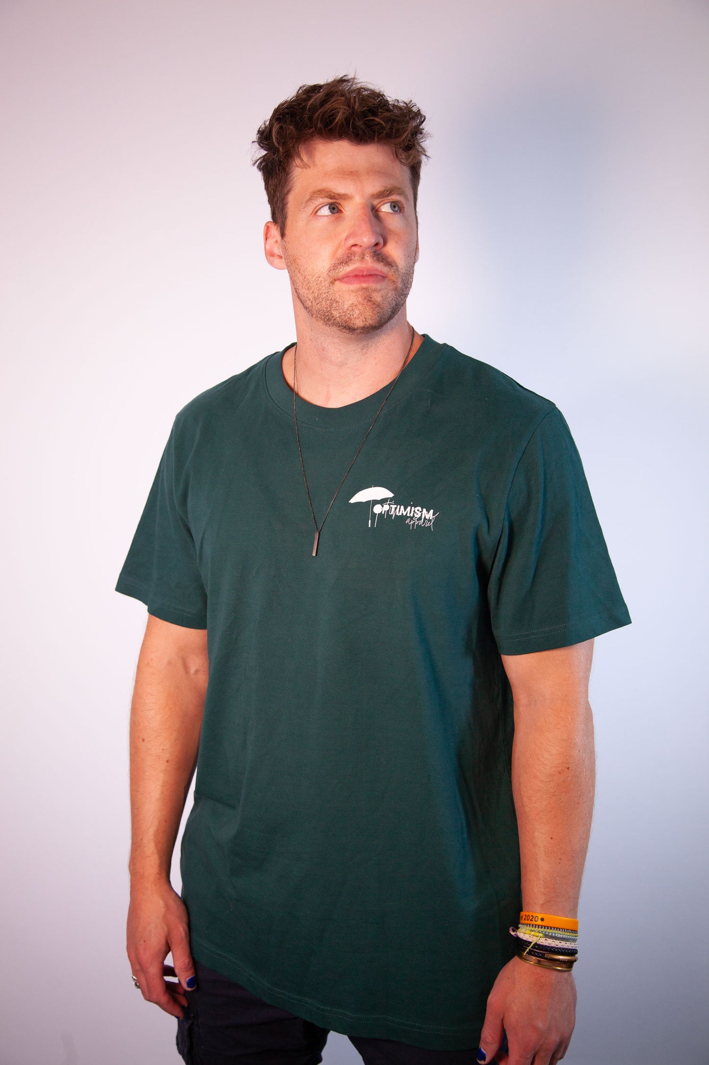 Logo Stack Glazed Green Heavyweight Unisex Tee