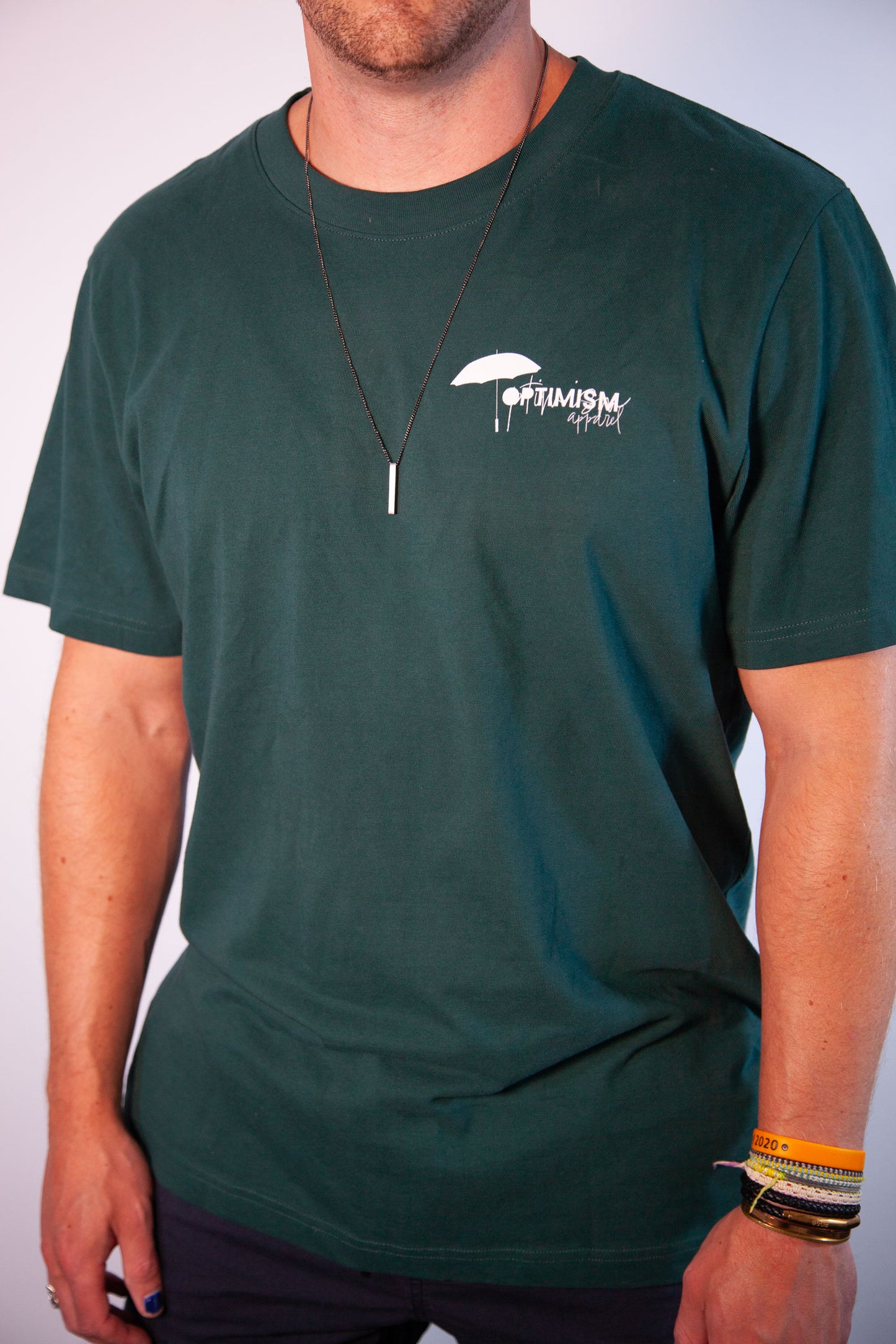 Logo Stack Glazed Green Heavyweight Unisex Tee